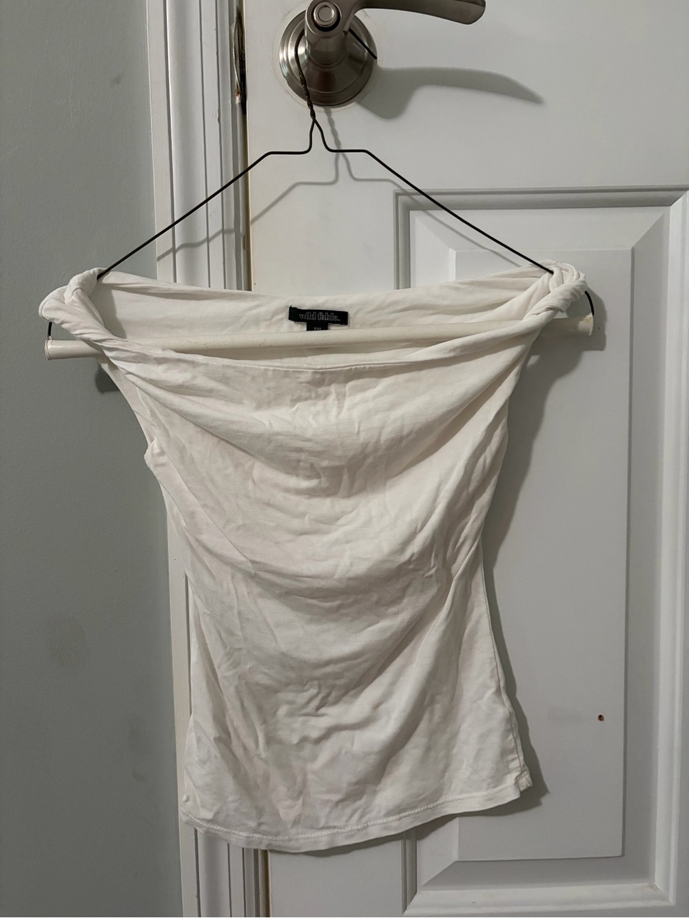 Target White Off-Shoulder Tube Top
